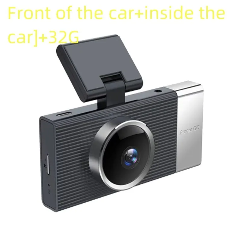 Wi-Fi connected driving recorder with a 3-inch screen and multiple lens options for car front, interior, and rear.