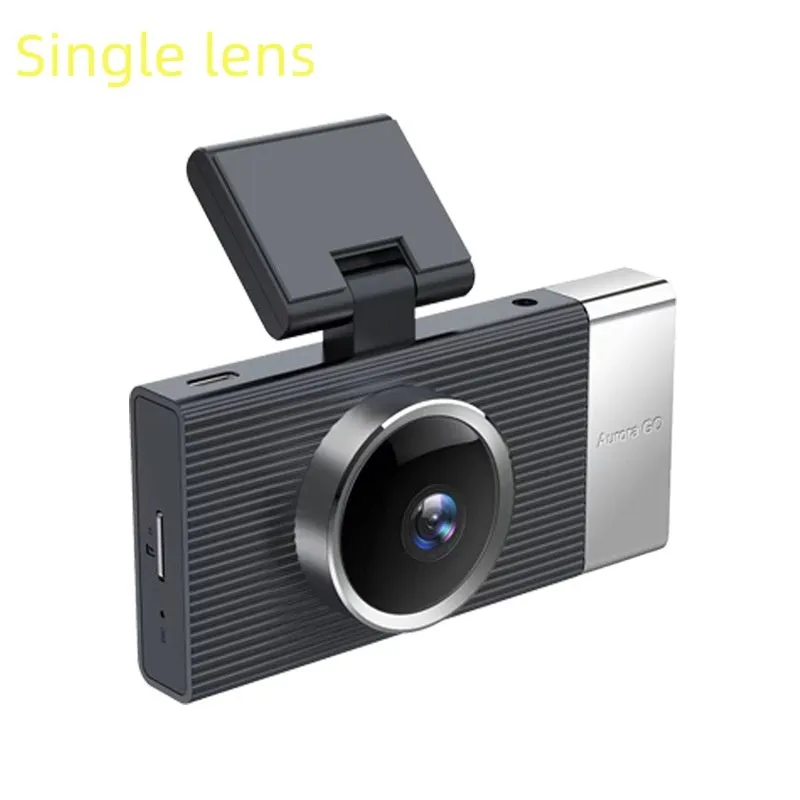 Wi-Fi connected driving recorder with a 3-inch screen and multiple lens options for car front, interior, and rear.