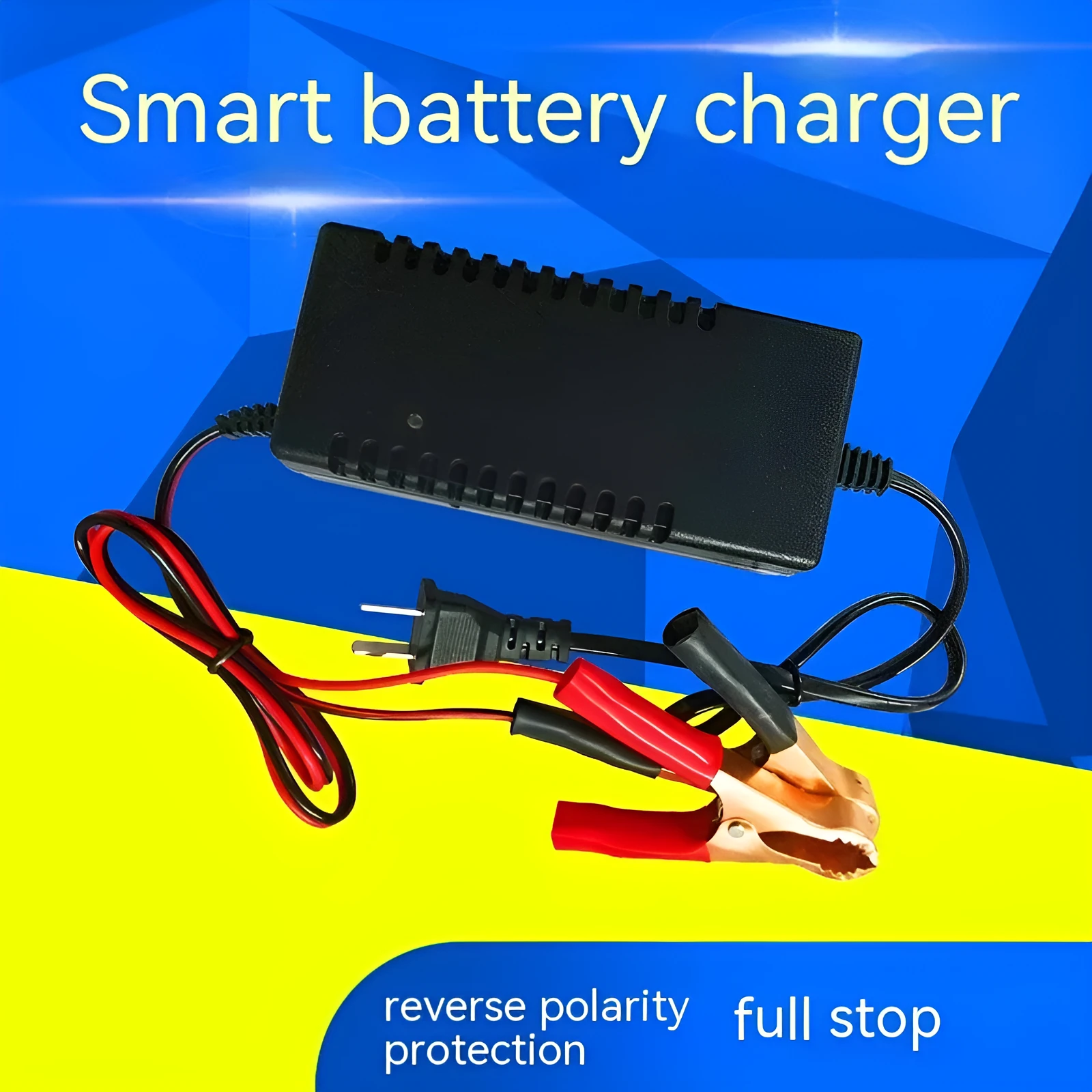 12V3A lead acid battery charger for motorcycle car and EV battery charging
