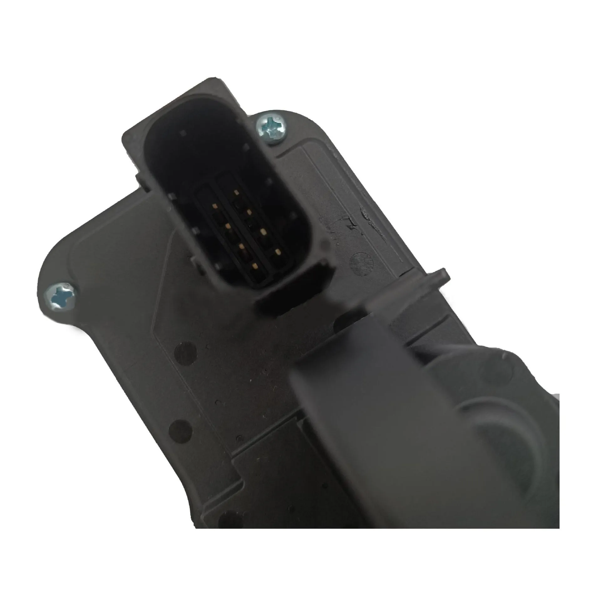 Black plastic door lock actuator for Cadillac SLS right front door