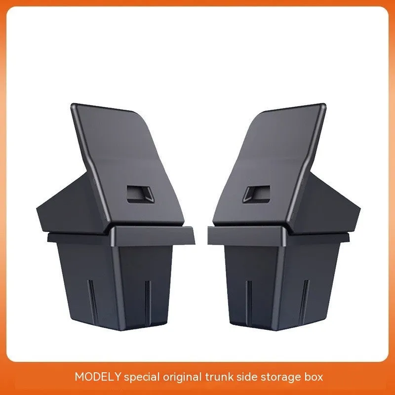 Tesla Model Y and Model 3 trunk side storage box cover set in TPE material