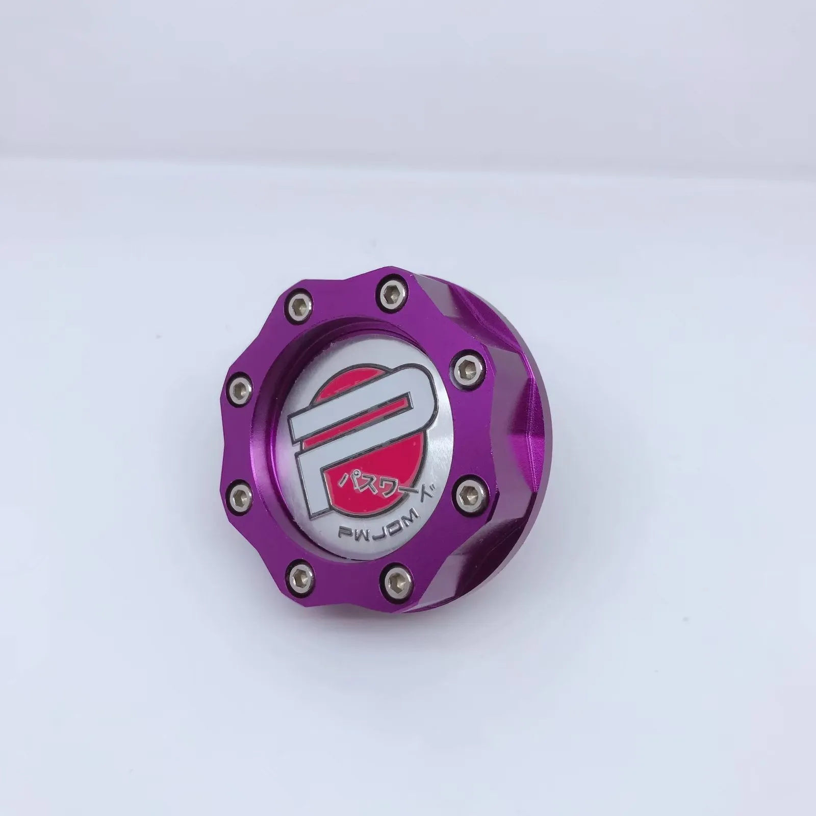 Aluminium alloy oil filler cap for Honda vehicles in red, blue, gold, or purple