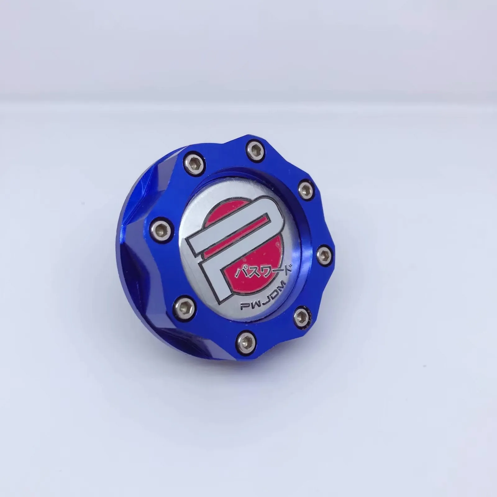 Aluminium alloy oil filler cap for Honda vehicles in red, blue, gold, or purple