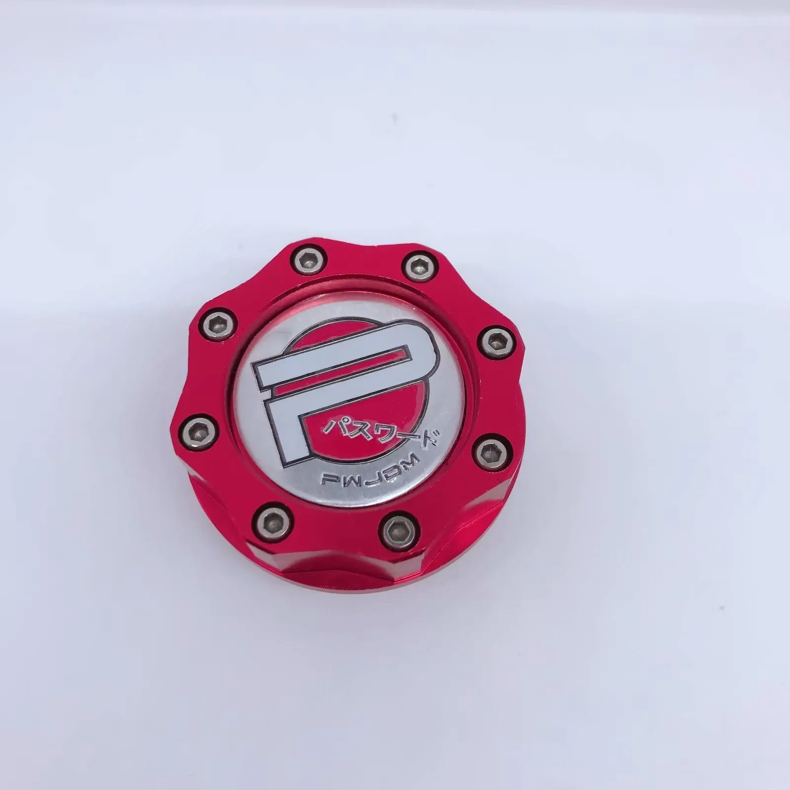Aluminium alloy oil filler cap for Honda vehicles in red, blue, gold, or purple