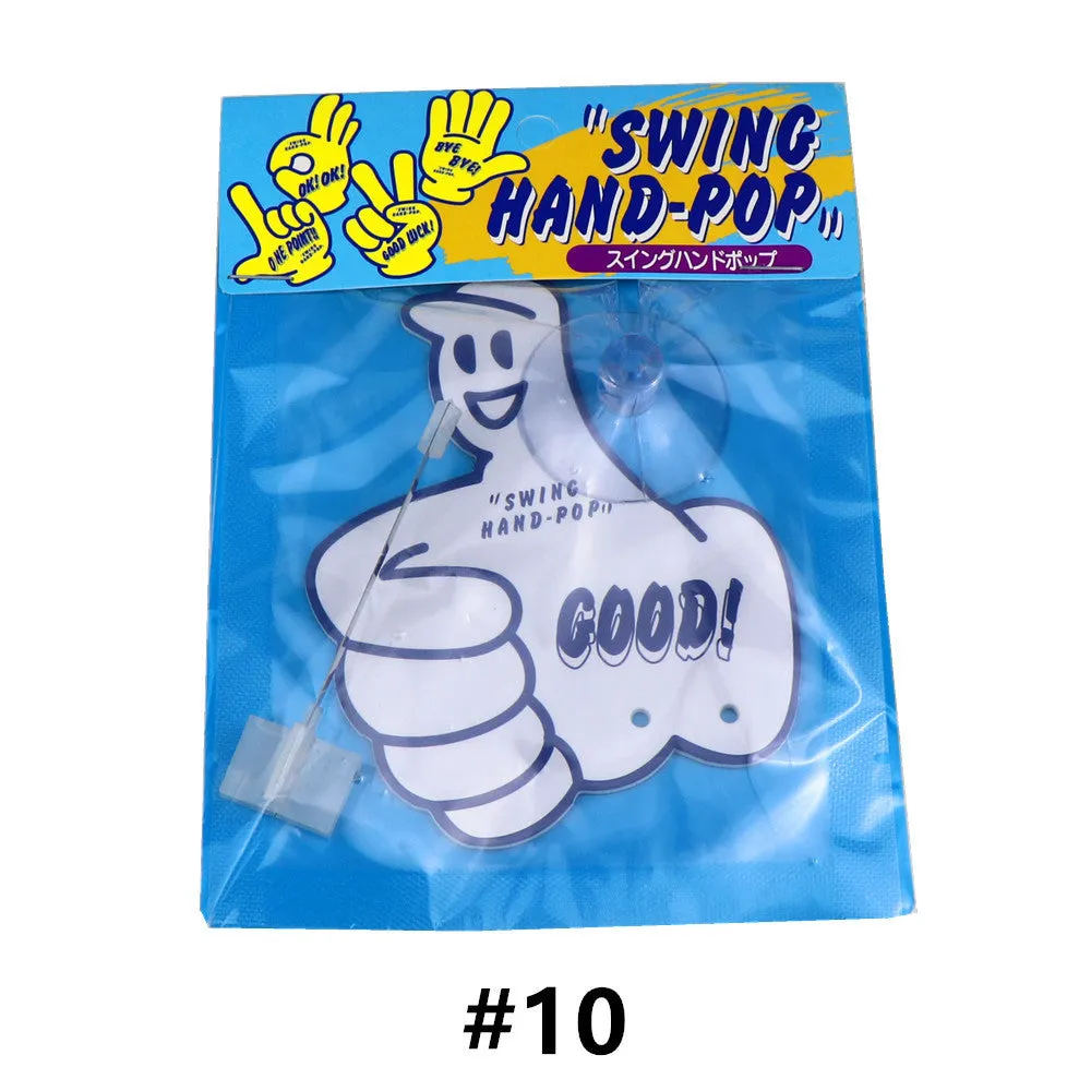 Car dynamic swing jasmine green tea aromatherapy pendant with cartoon swing hand in multiple colours