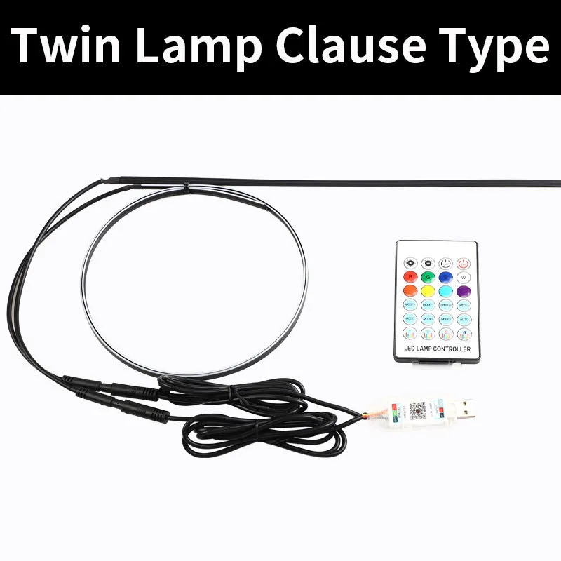 110cm aluminium alloy car interior RGB ambience light strip with remote control