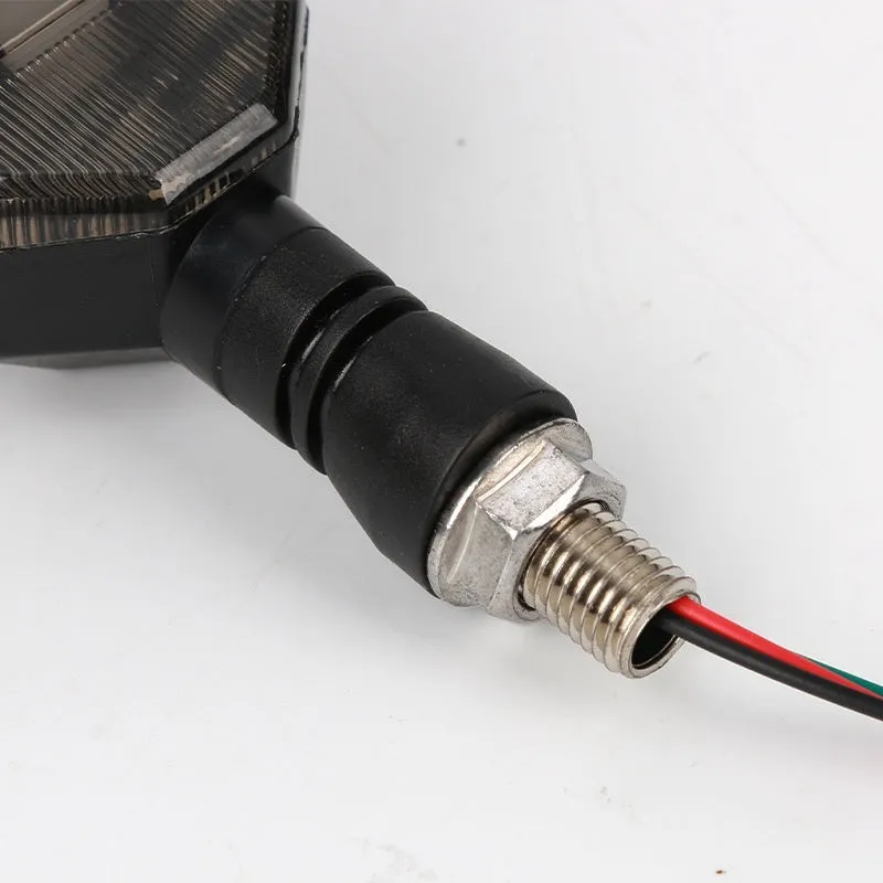 Arrow-shaped LED motorcycle turn signal lamp for 12v universal fitment