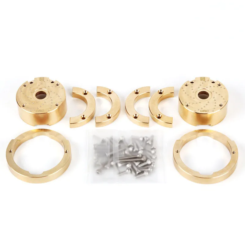 Brass gearbox cover metal accessory for model vehicle axle door mounting