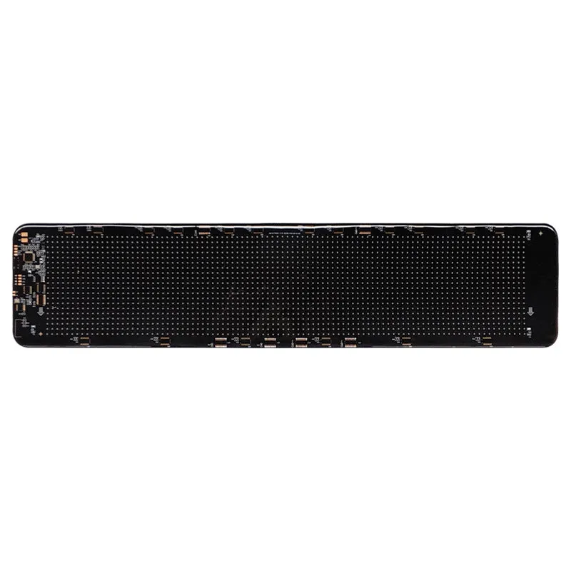 LED smart bumper sticker with rectangular expression screen on vehicle bumper