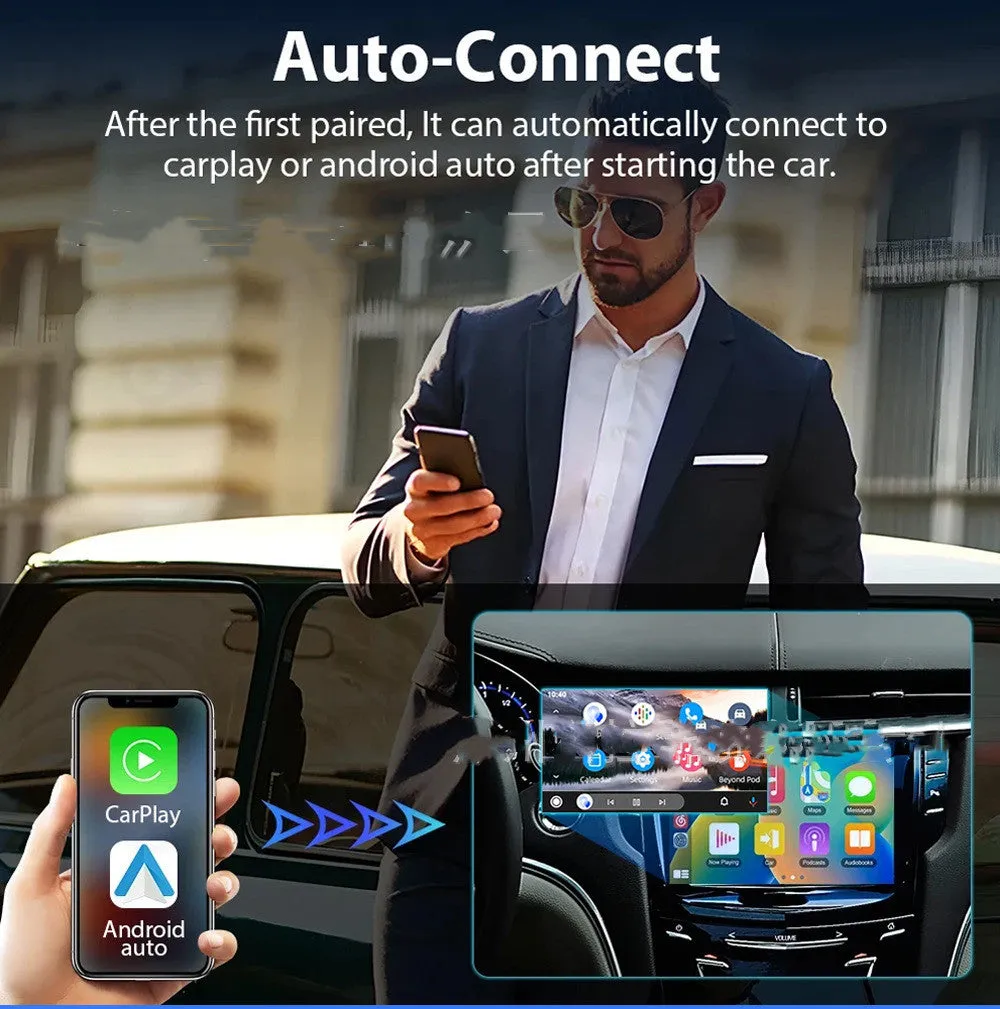 Black 9-inch car GPS navigation system with capacitive touch screen for vehicle installation