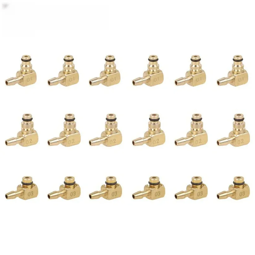 Brass and plastic fuel injection flow meter detection tool with oil return measuring instrument