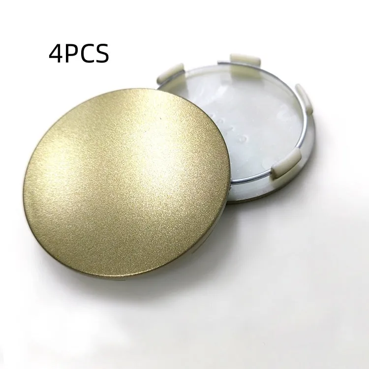 65mm diameter ABS plastic car hub centre cover with aluminium label in antique copper finish