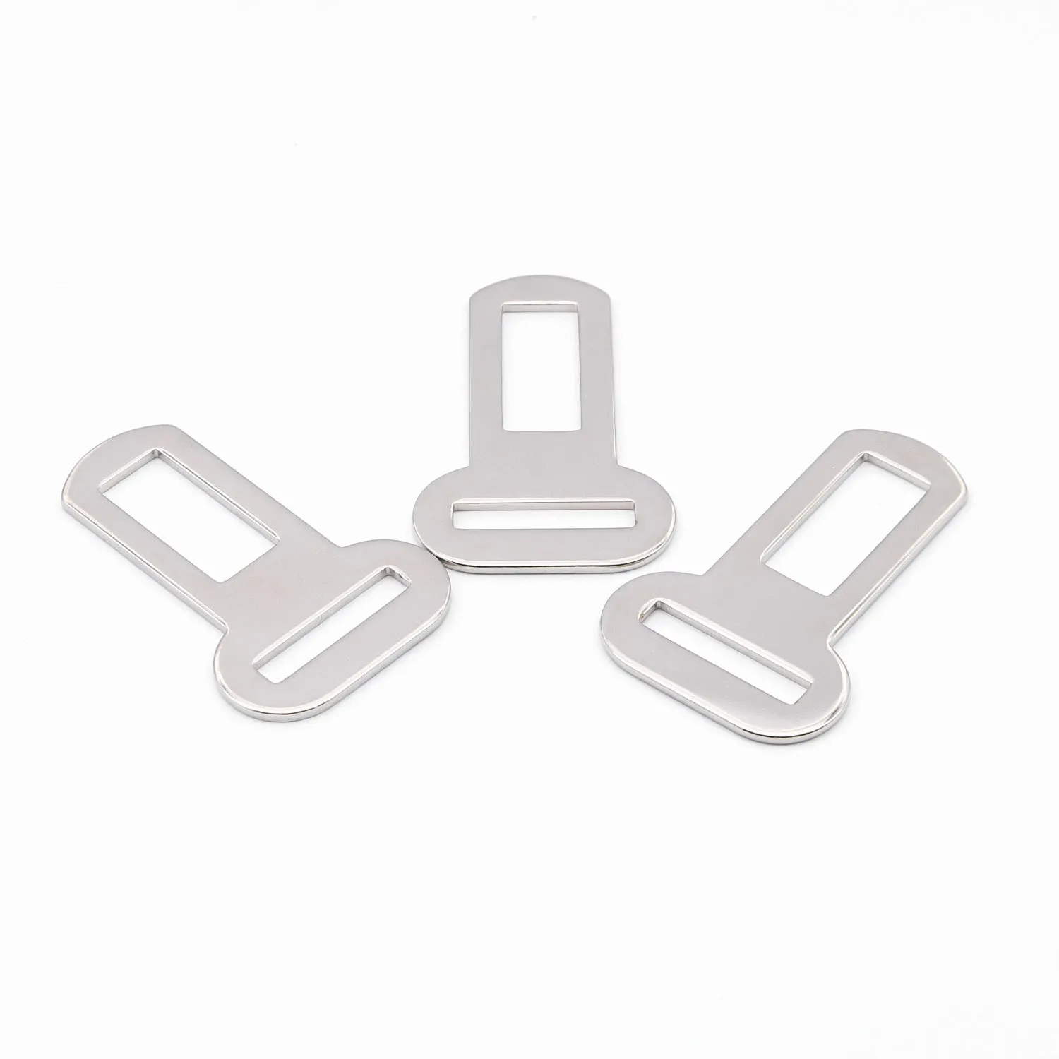 26mm silvery stainless steel quick-release pet safety buckle for leads and harnesses.