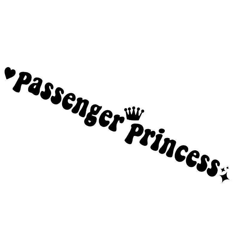 Passenger princess plastic car sticker for rearview mirror decoration