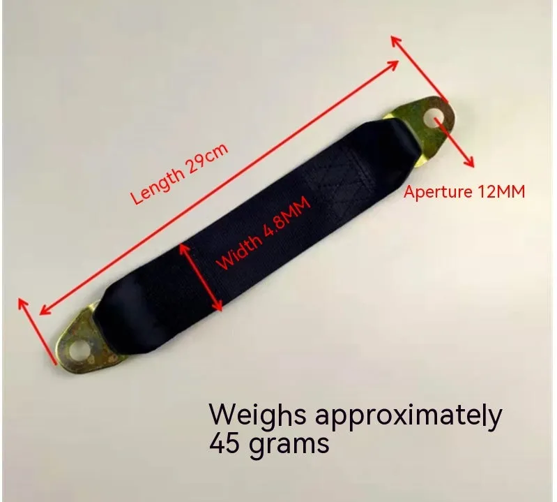 Electric door limit fixing strap showing butterfly, luxury and ordinary belt style options