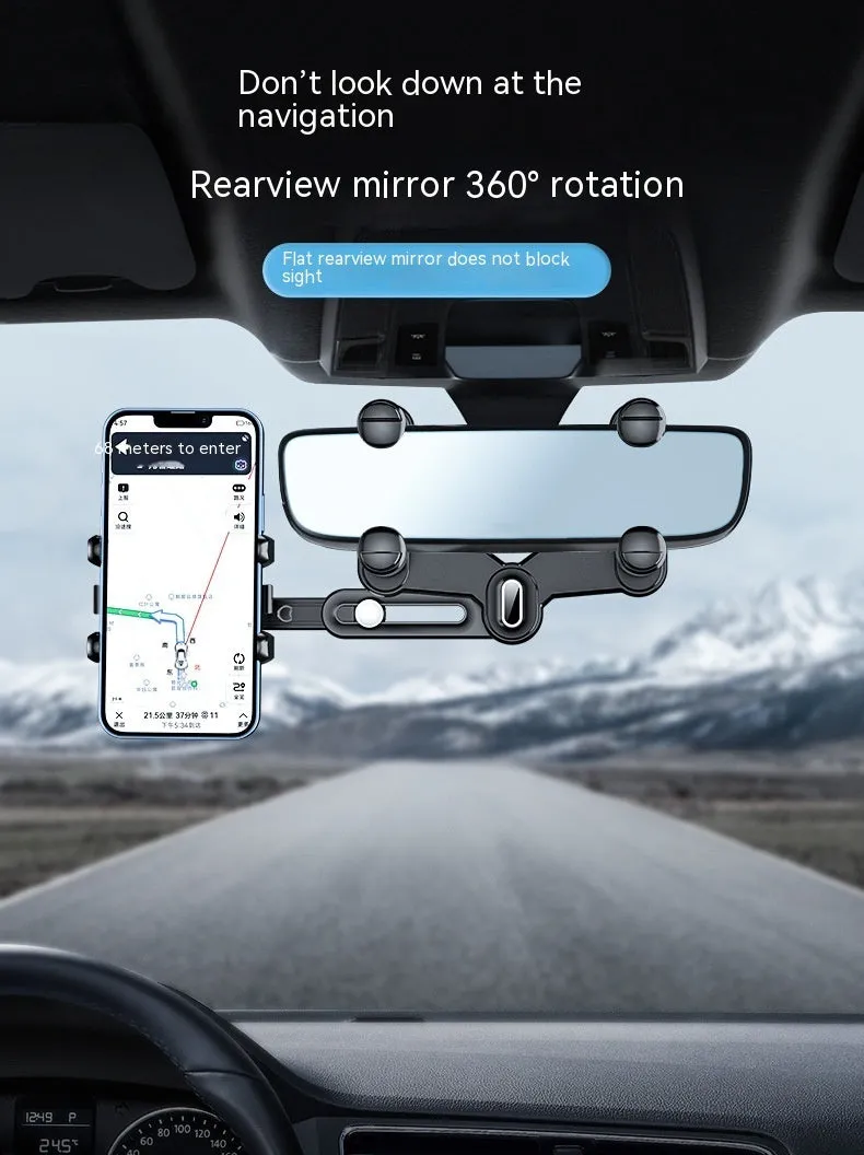 ABS plastic universal rear view mirror car bracket for 7th generation style mirrors.
