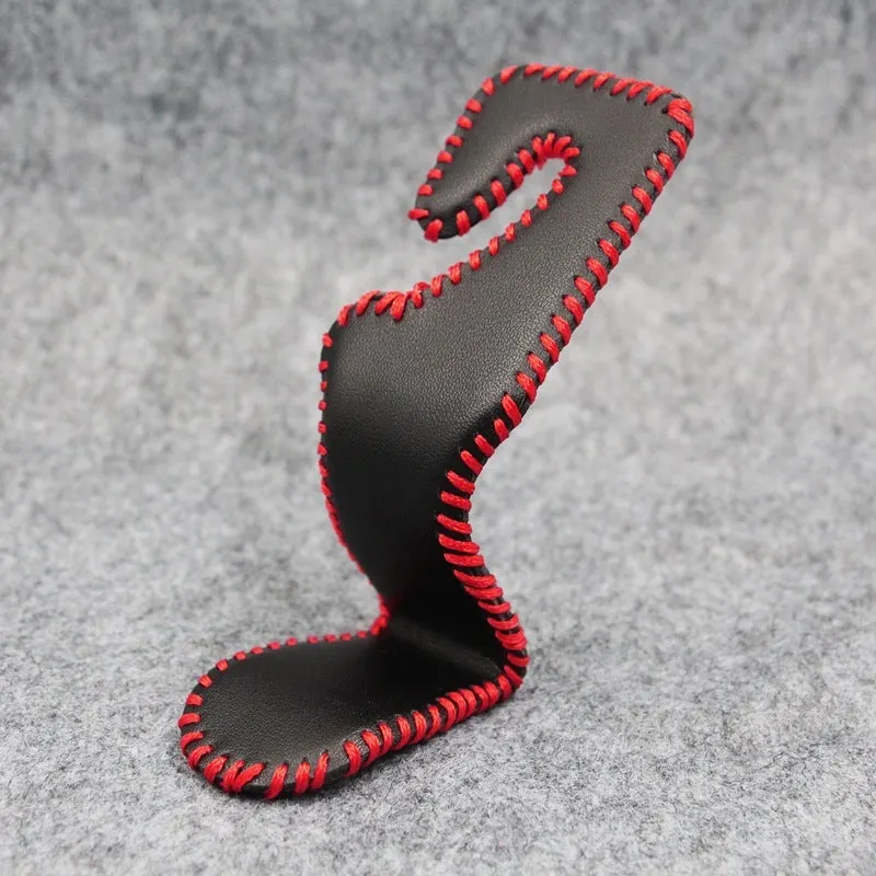 Stainless steel car seat back organiser hook with leather options for vehicle interior storage