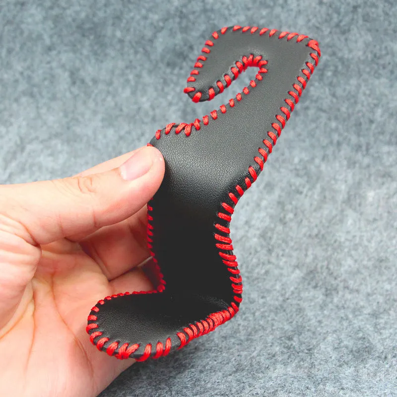 Stainless steel car seat back organiser hook with leather options for vehicle interior storage