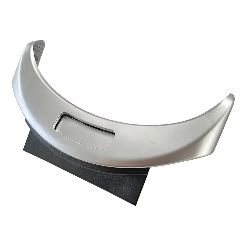 Mercedes-Benz C-Class GLC armrest storage box replacement panel in silver, black, and carbon finishes