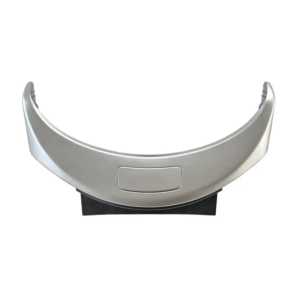 Mercedes-Benz C-Class GLC armrest storage box replacement panel in silver, black, and carbon finishes