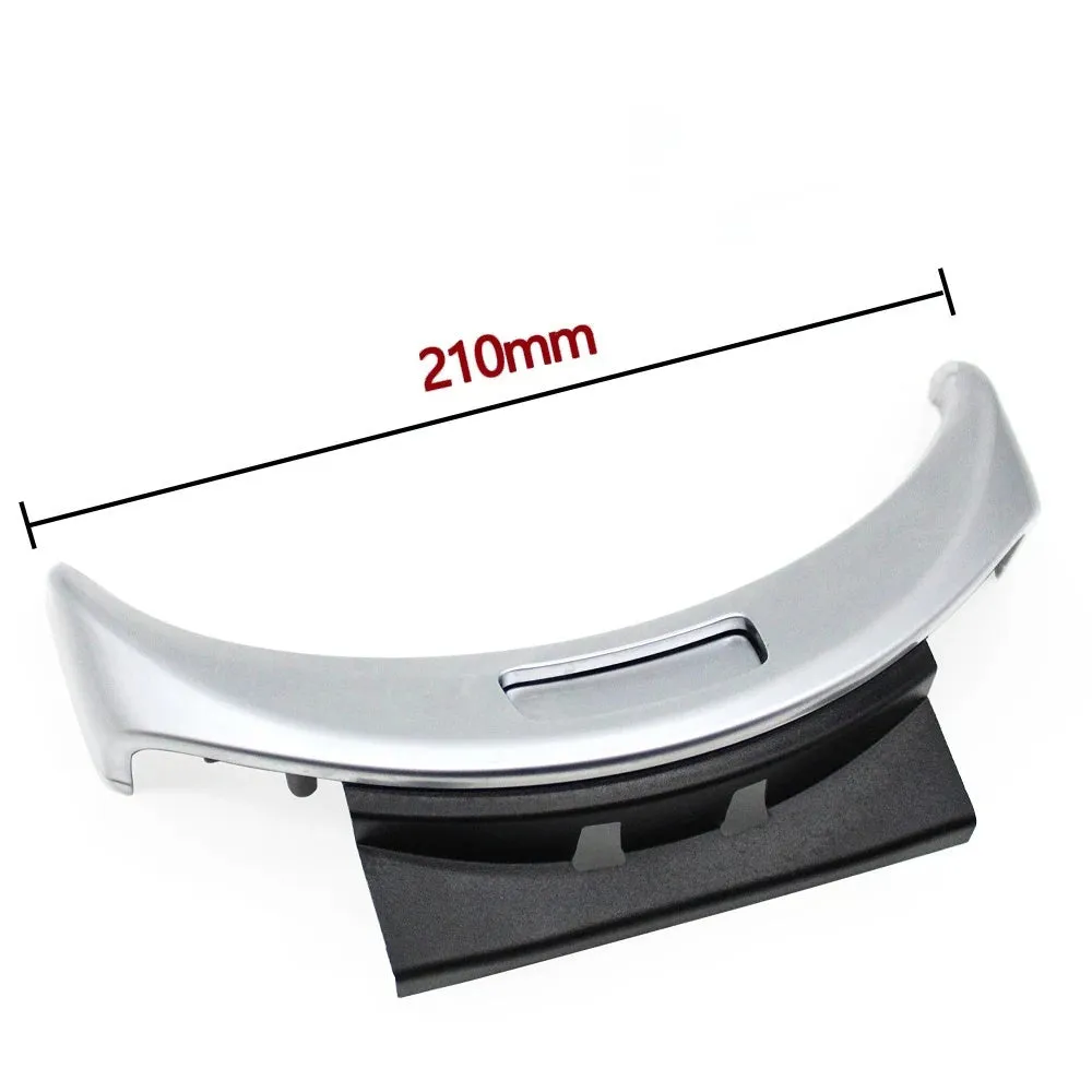 Mercedes-Benz C-Class GLC armrest storage box replacement panel in silver, black, and carbon finishes
