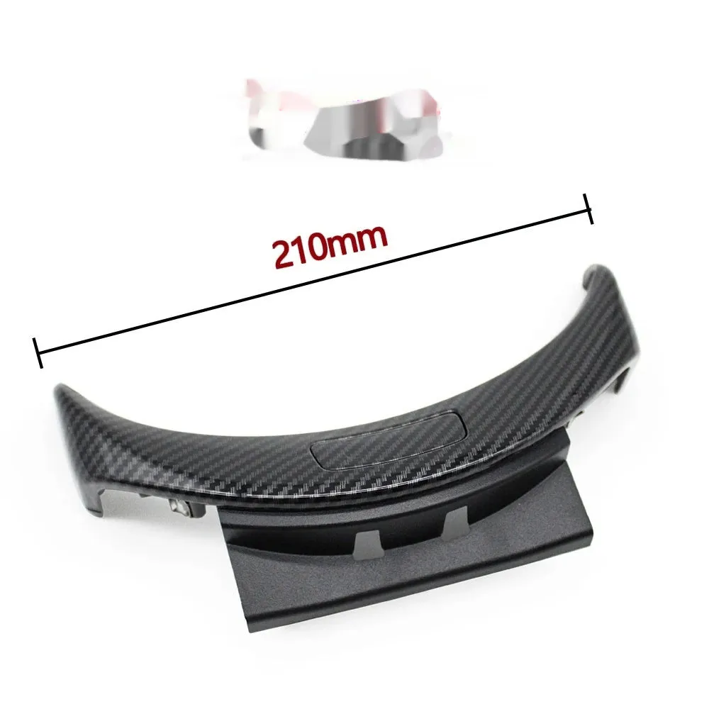 Mercedes-Benz C-Class GLC armrest storage box replacement panel in silver, black, and carbon finishes