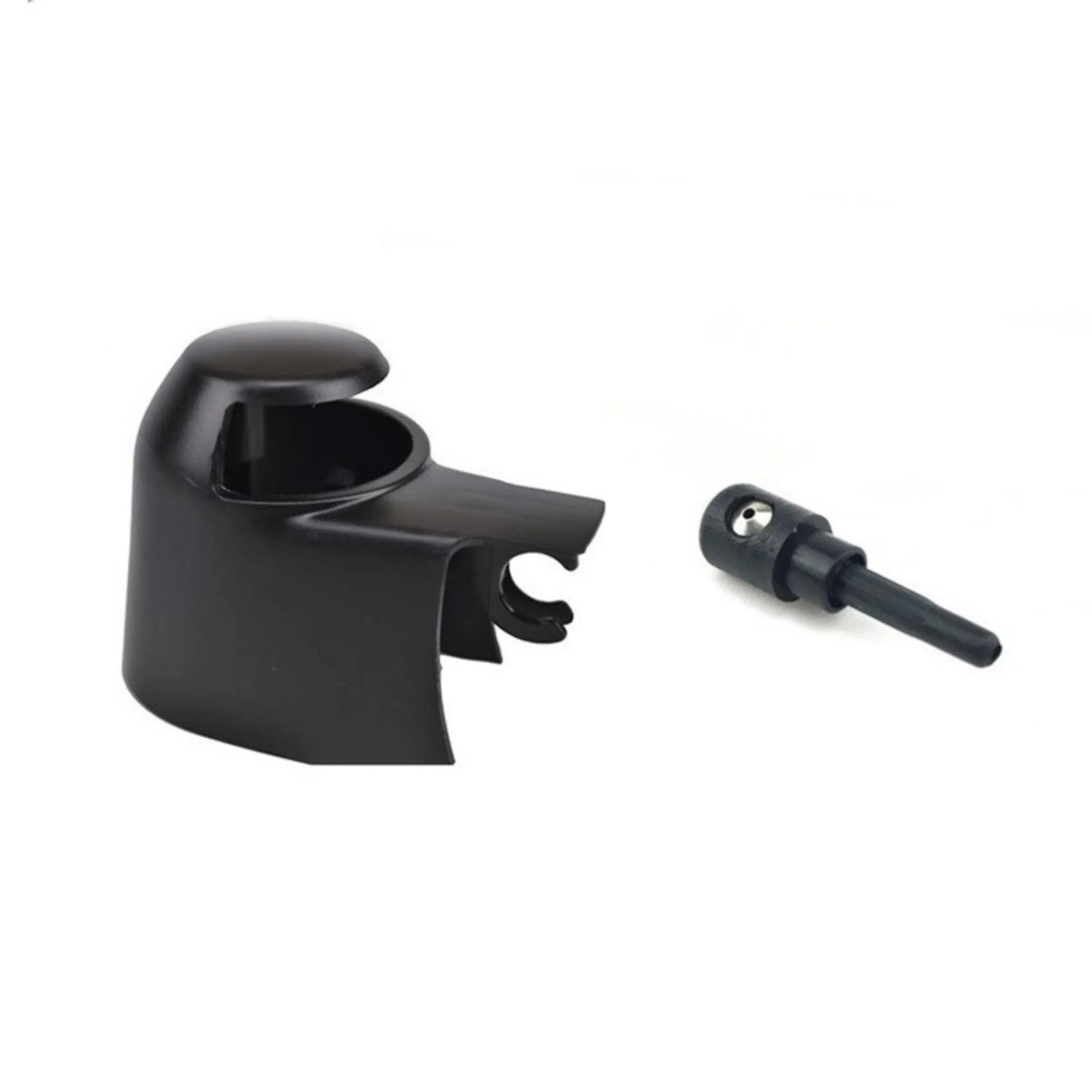 Black plastic Volkswagen rear wiper cover nozzle replacement part for Tiguan and Golf models