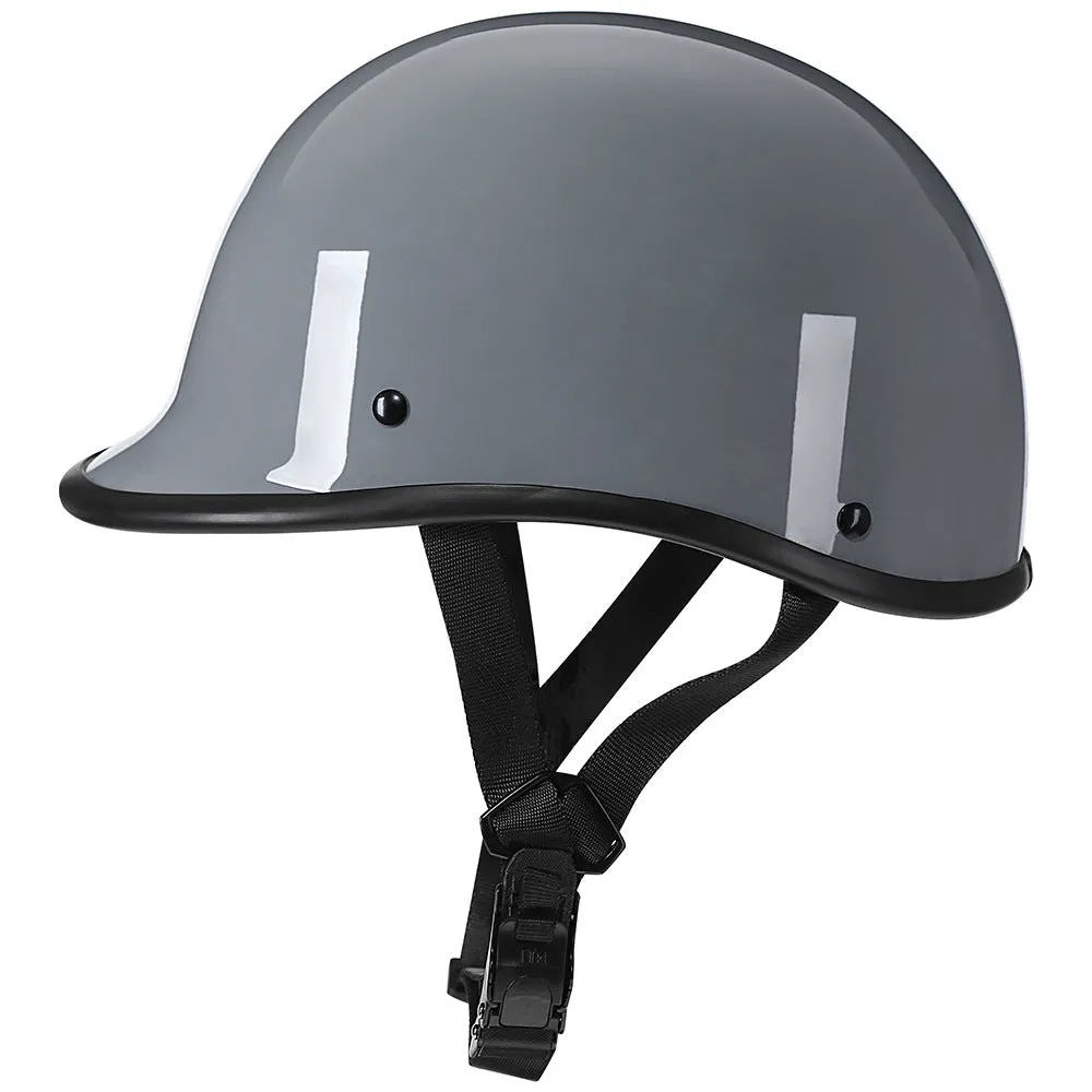 Retro style motorcycle helmet with ABS construction in multiple colour options