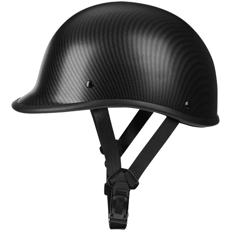 Retro style motorcycle helmet with ABS construction in multiple colour options