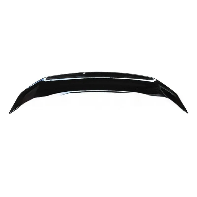 Universal punch-free car tail wing spoiler in ABS plastic, shown in a choice of finishes.