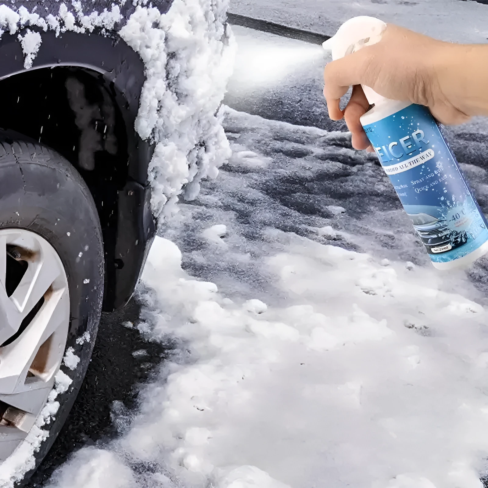 250ml car snow melting deicer spray bottle for windscreen and glass de-icing in winter