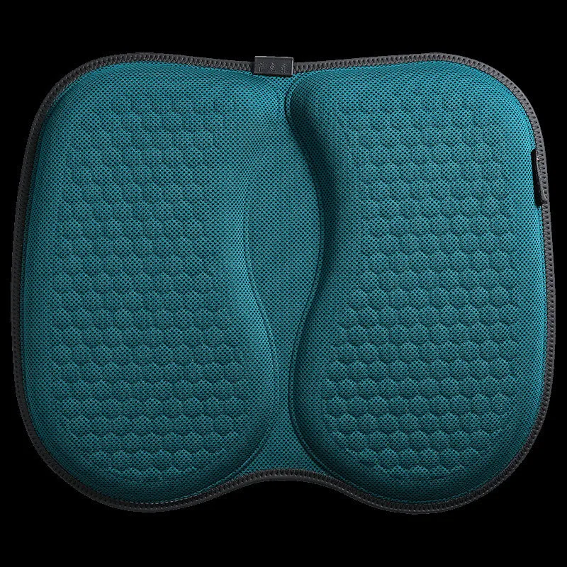 Gel car seat cushion with honeycomb pattern in a choice of six colours on a car seat