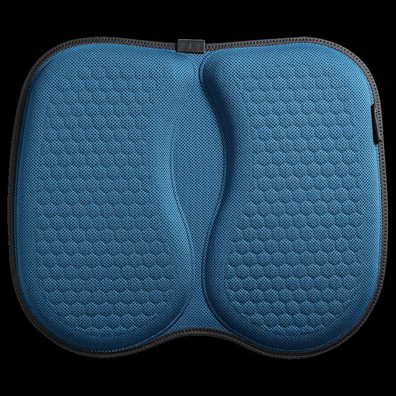 Gel car seat cushion with honeycomb pattern in a choice of six colours on a car seat