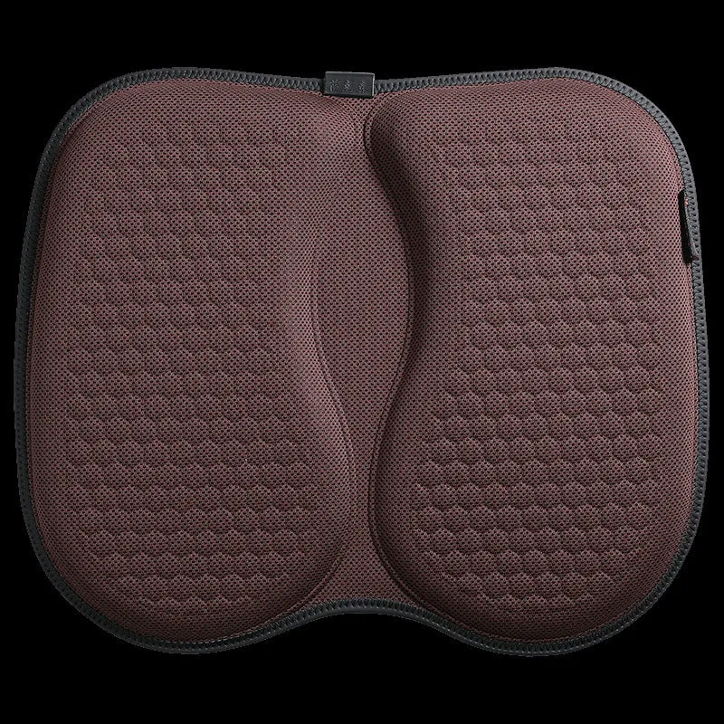 Gel car seat cushion with honeycomb pattern in a choice of six colours on a car seat