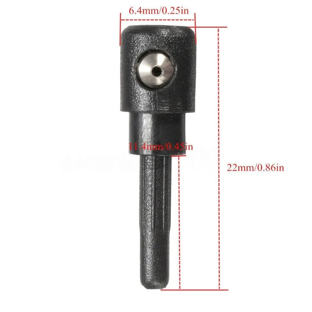 Black rear windshield washer nozzle for Volkswagen Golf and Audi Skoda cars