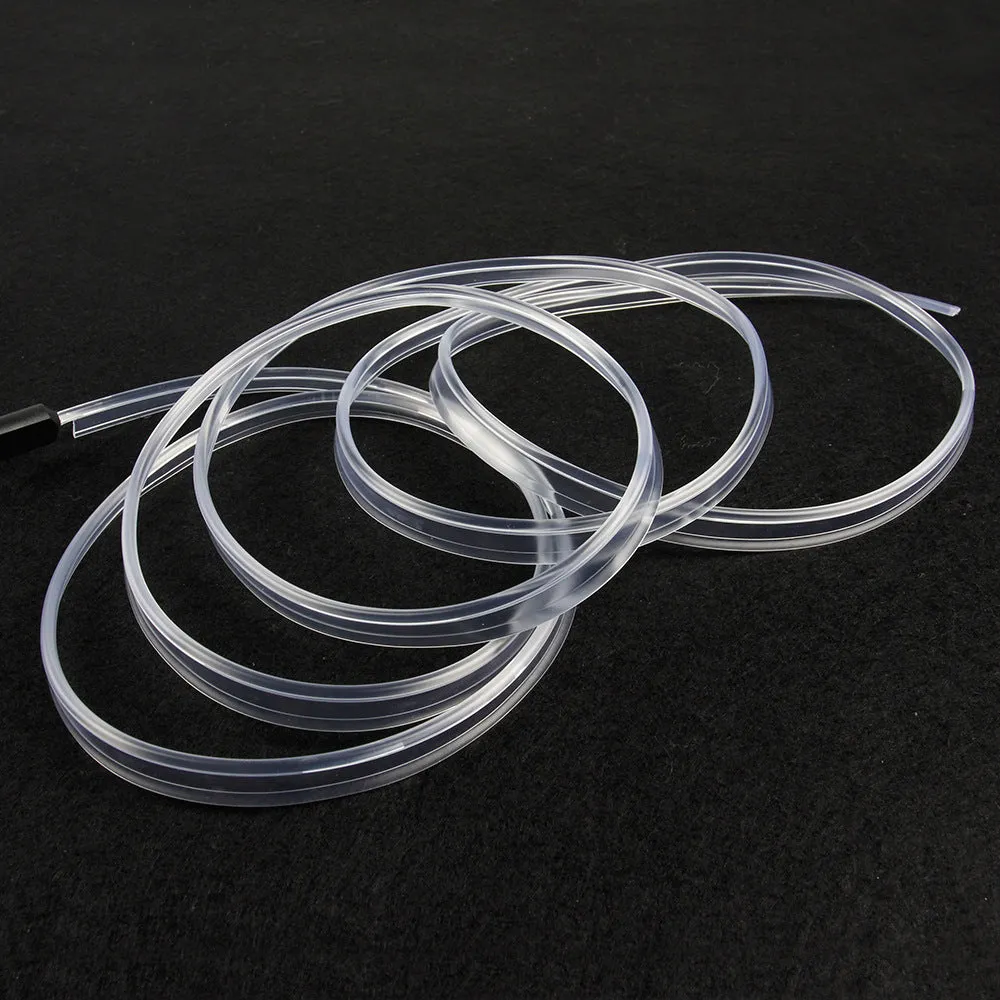Flexible PVC car ambience light strip with USB connector in multicolour lighting