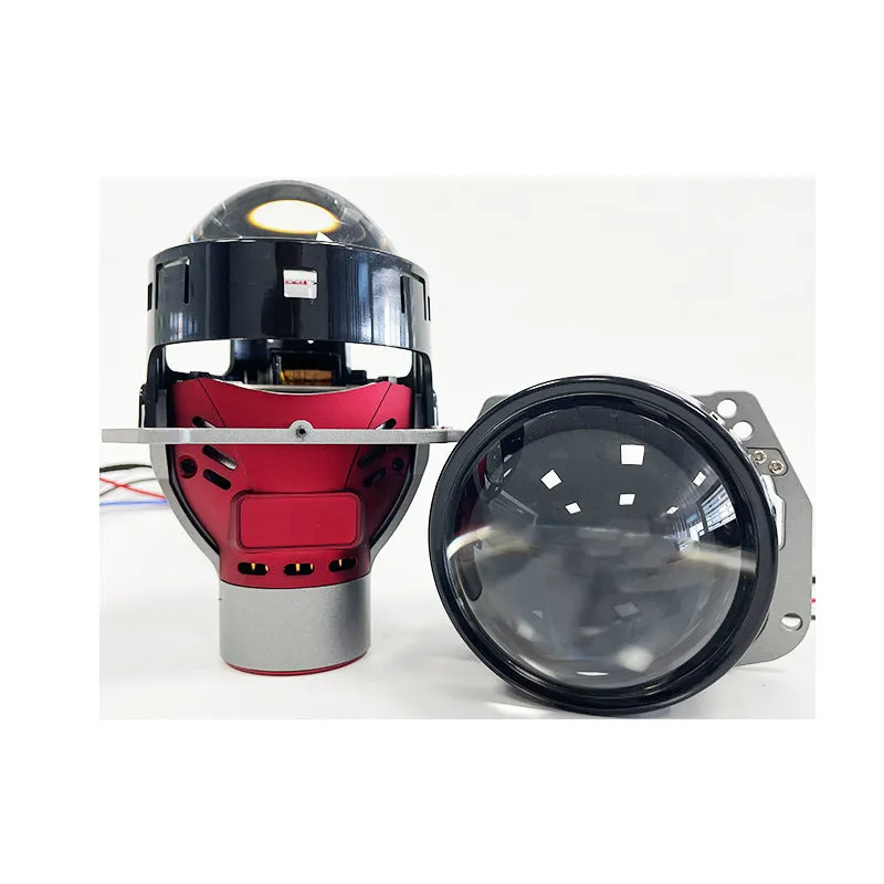 Single intelligent follow-up steering headlight unit with aluminium housing and glass lens