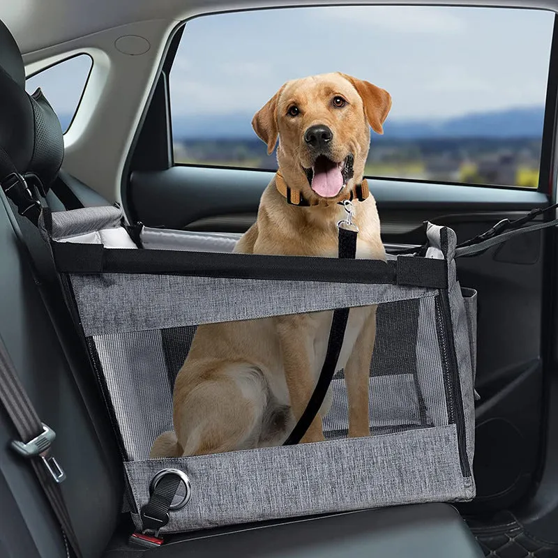 Oxford cloth dog pet crate with extension panel in black, grey or brown colour options