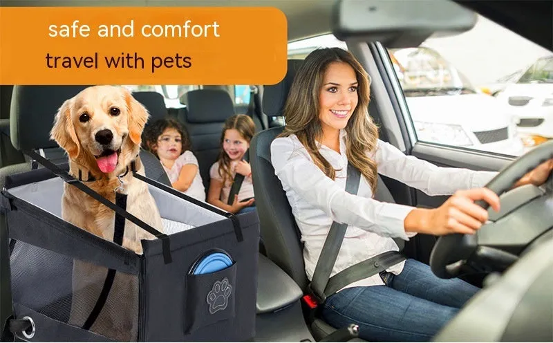 Oxford cloth dog pet crate with extension panel in black, grey or brown colour options