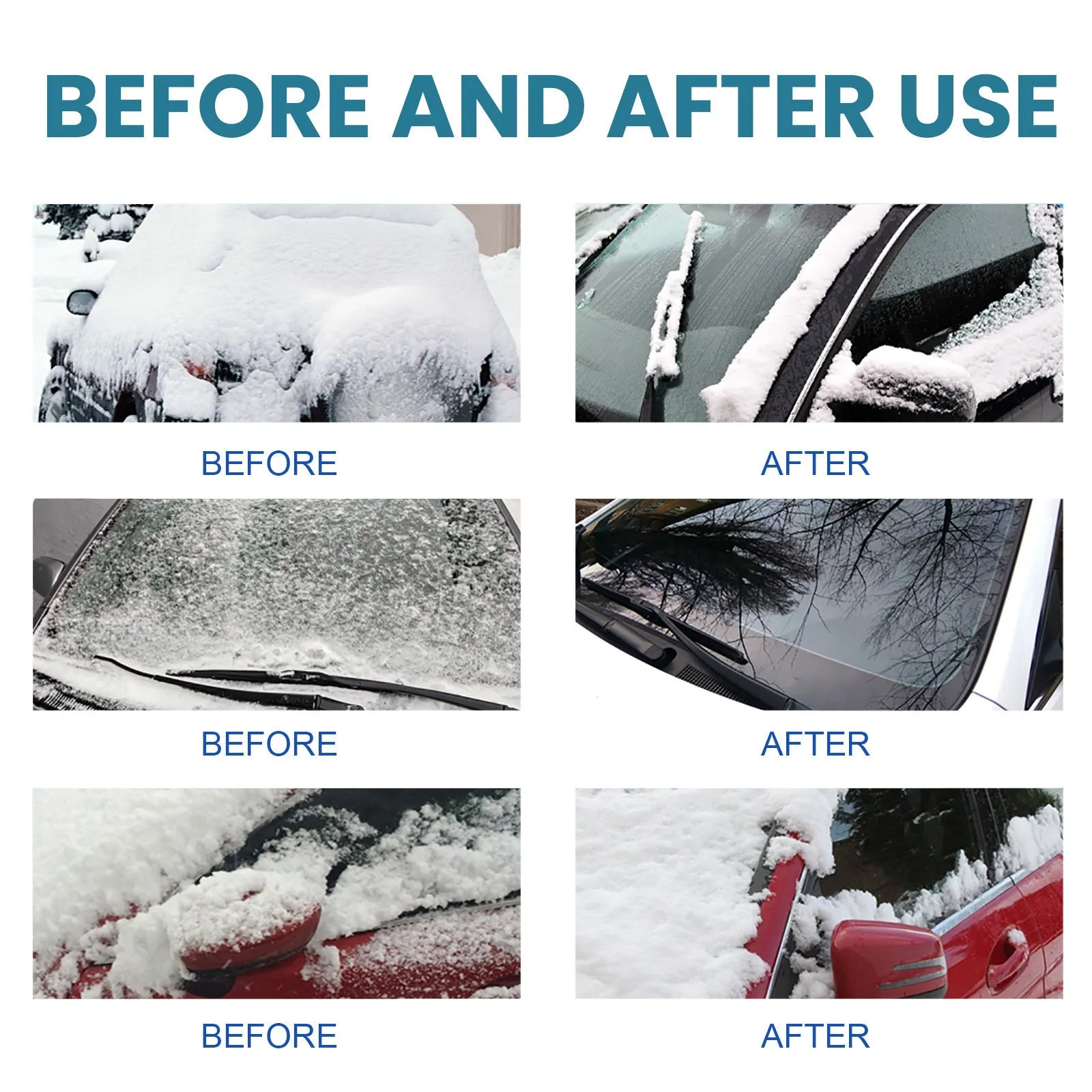 150ml car windscreen defrosting and anti-icing liquid bottle with spray applicator