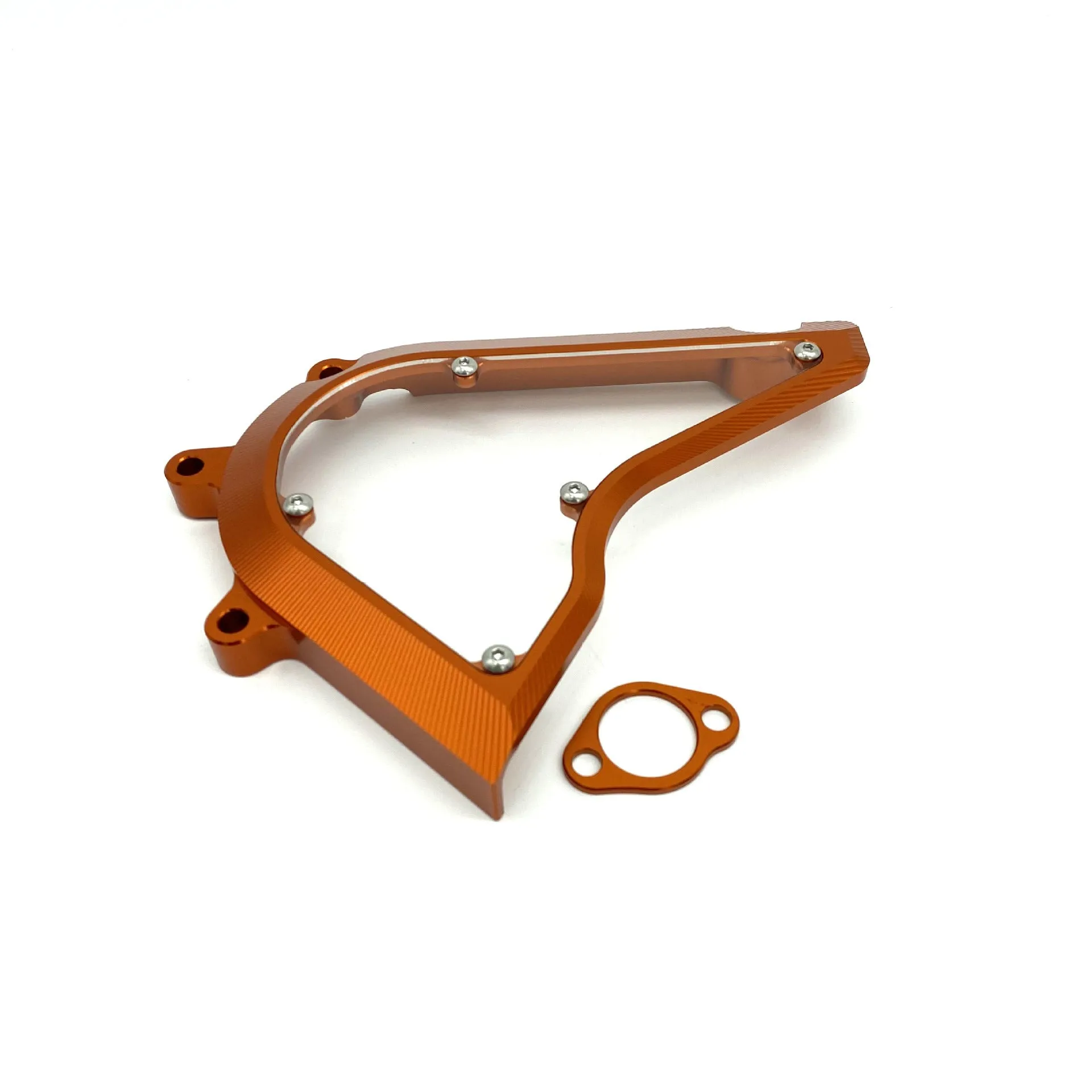 Black or orange KTM motorcycle chain cover for Duke 250 and 390 models