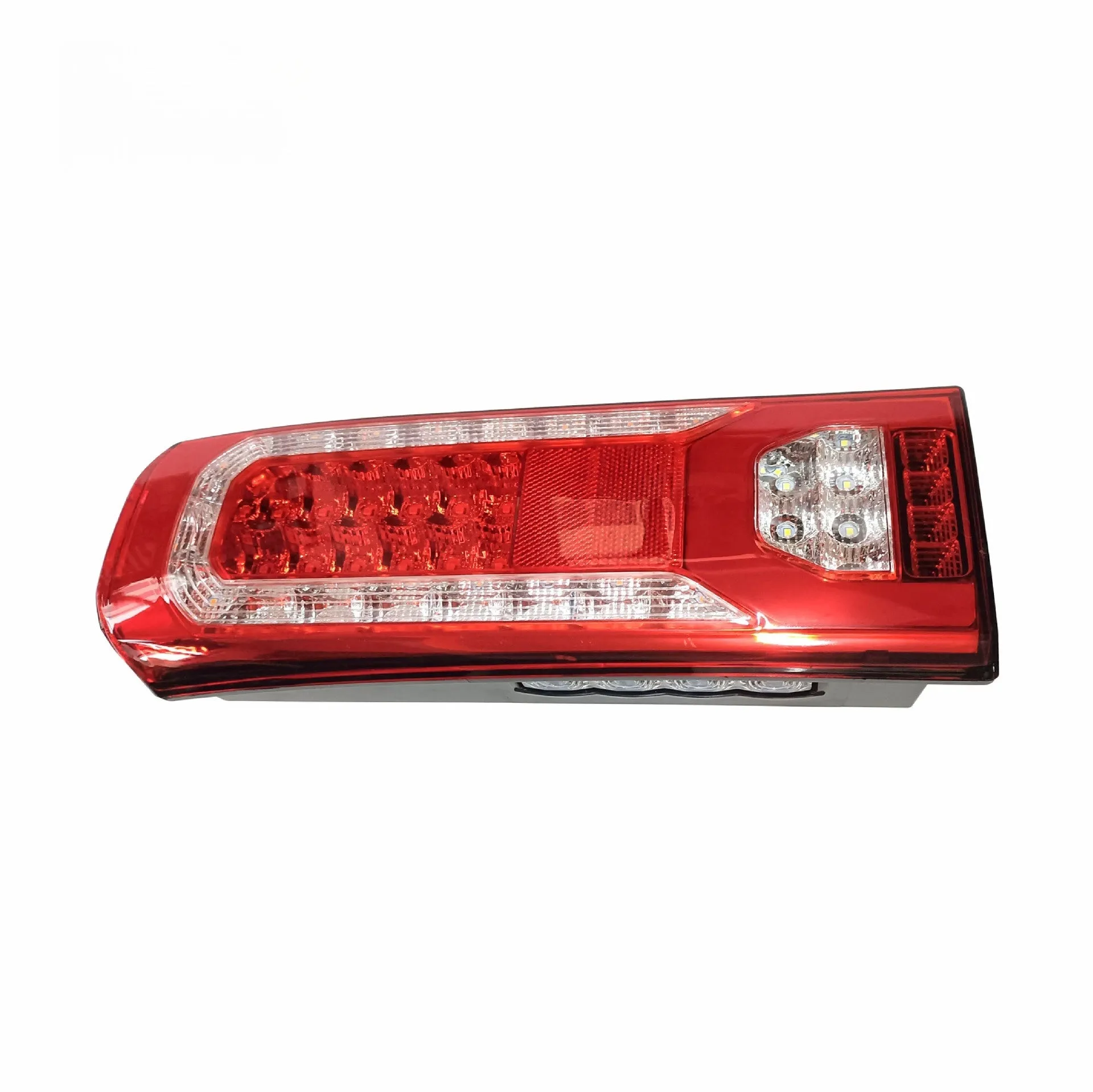 Mercedes-Benz MP4 MP5 heavy truck LED running water rear lamp assembly with white reverse light.