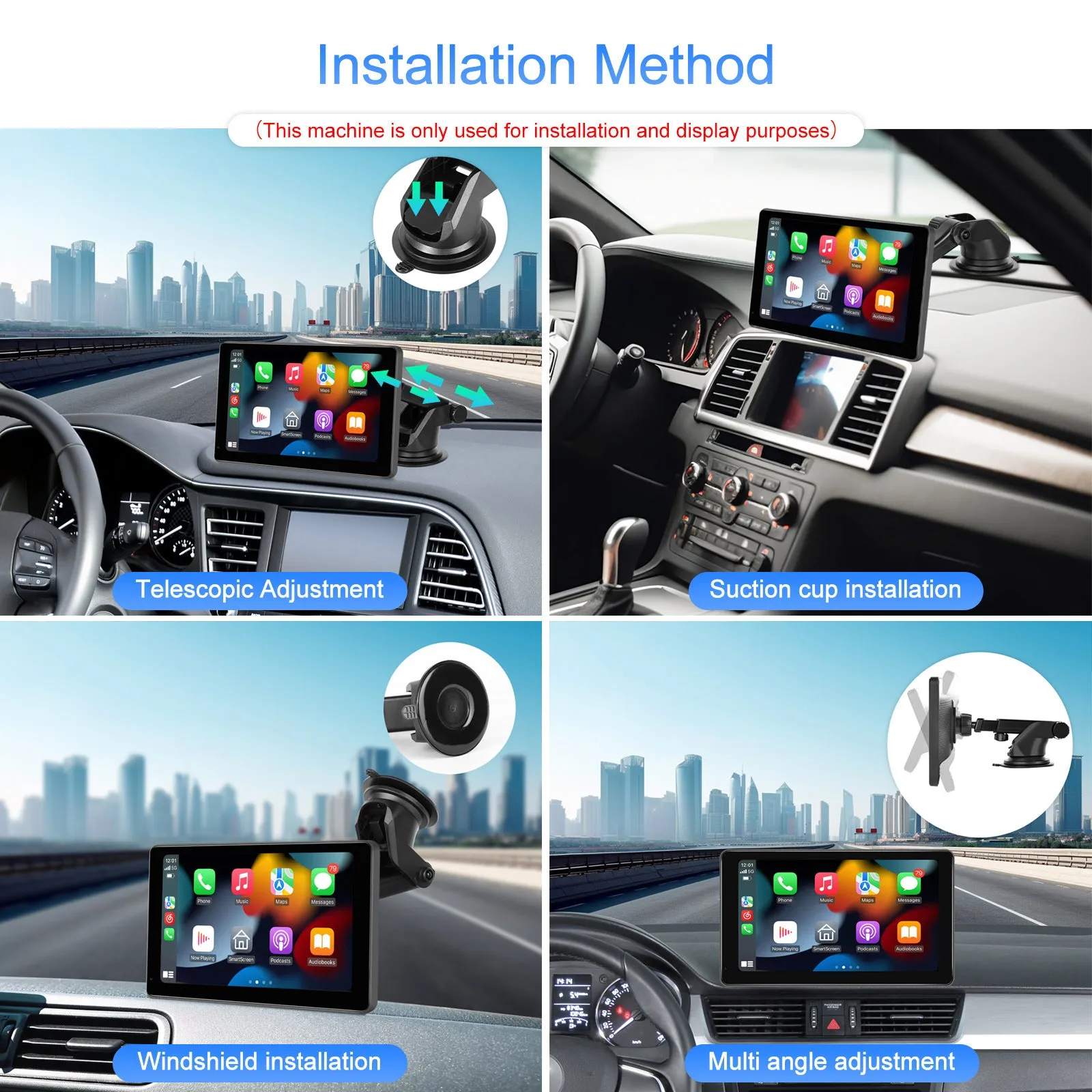 Android car stereo with 11.3-inch touchscreen display mounted in vehicle dashboard