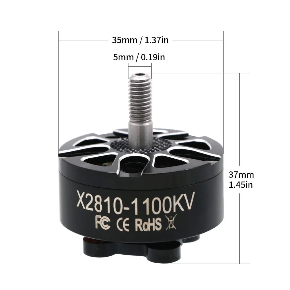 Multi-axis flight model motor with metal construction and three KV specification options