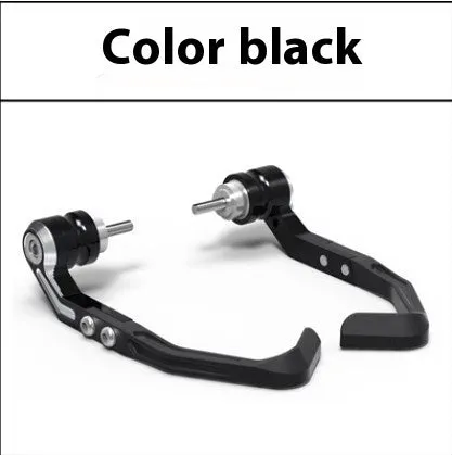 CNC machined black and grey bow protection pads for Honda CBR650 motorcycle brake horn guard.