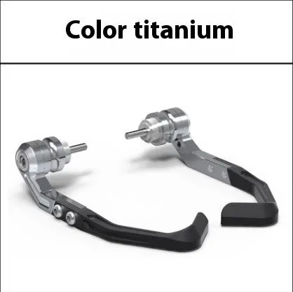 CNC machined black and grey bow protection pads for Honda CBR650 motorcycle brake horn guard.