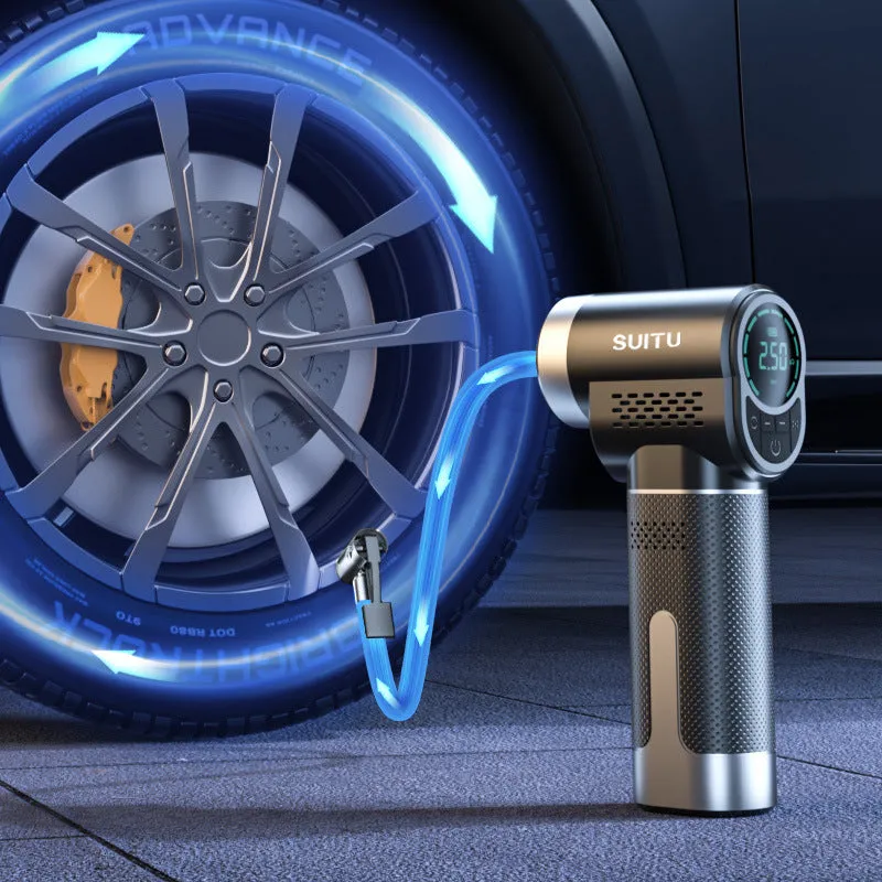 ST-5518 wireless portable air pump with automatic inflation for car tyres