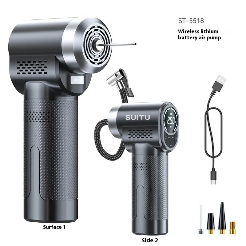 ST-5518 wireless portable air pump with automatic inflation for car tyres