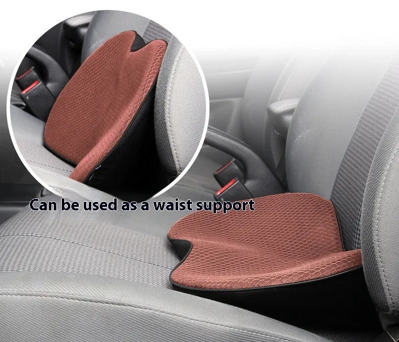 Memory foam car cushion in beige, black, brown and red colour options