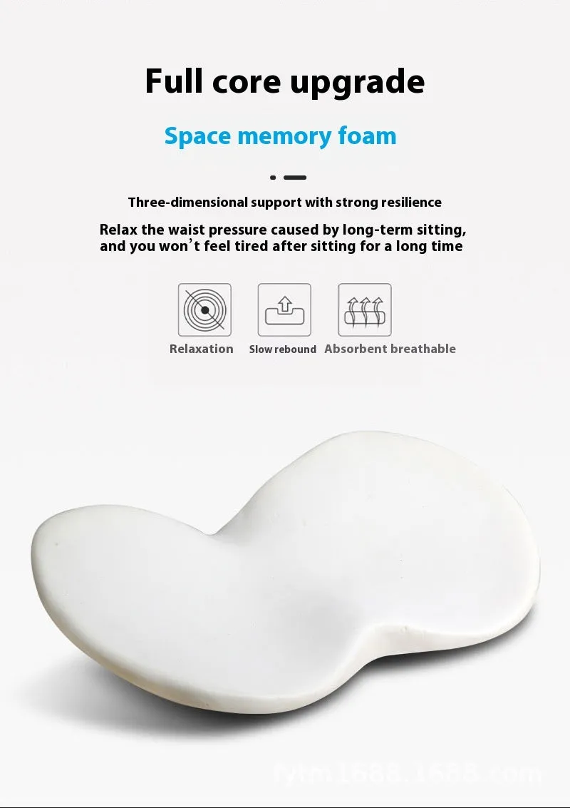 Memory foam car cushion in beige, black, brown and red colour options